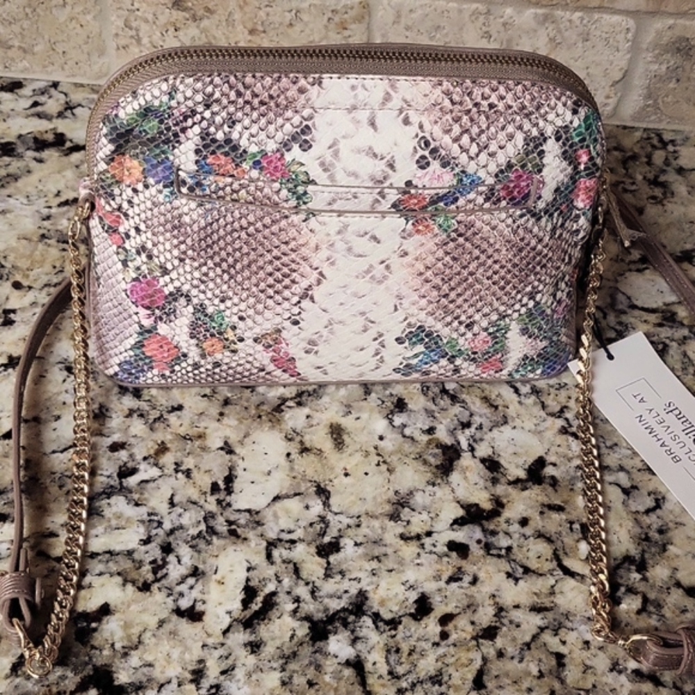 Brahmin Amal Piaffe Snake Print Crossbody - Picture 16 of 16
